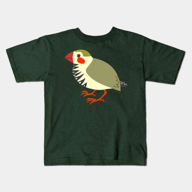 Z is a zebrafinch Kids T-Shirt by Hayh0